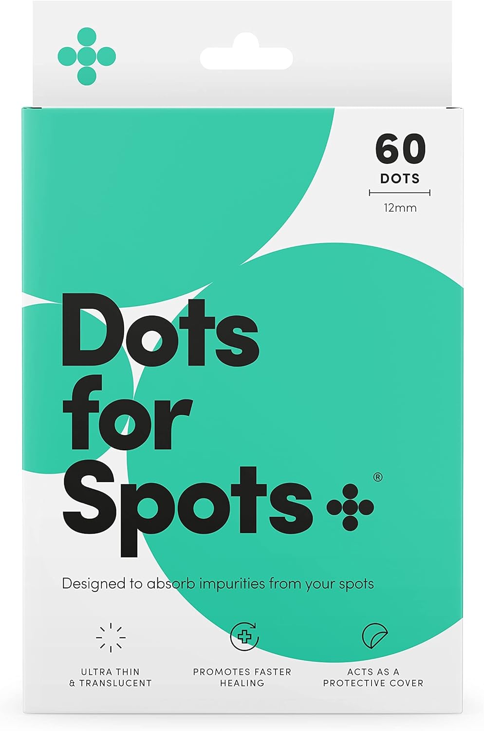 ClearSkin Dots — 60 Translucent Hydrocolloid Acne Spot Patches | Fast-Acting, Vegan & Cruelty-Free