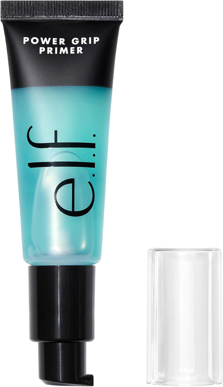 e.l.f. Power Grip Primer – Hydrating Gel Face Primer for Long-Lasting Makeup | Smooths & Moisturizes | 0.811 fl oz – Clear