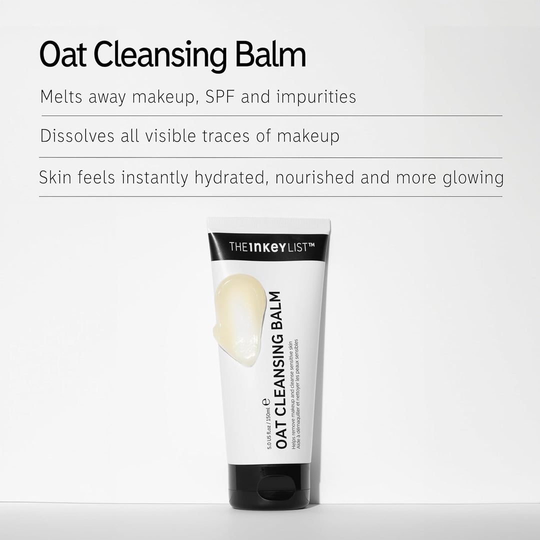 The INKEY List Oat Cleansing Balm – 150ml Gentle Makeup Dissolving Cleanser