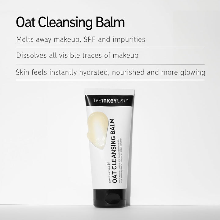 The INKEY List Oat Cleansing Balm – 150ml Gentle Makeup Dissolving Cleanser