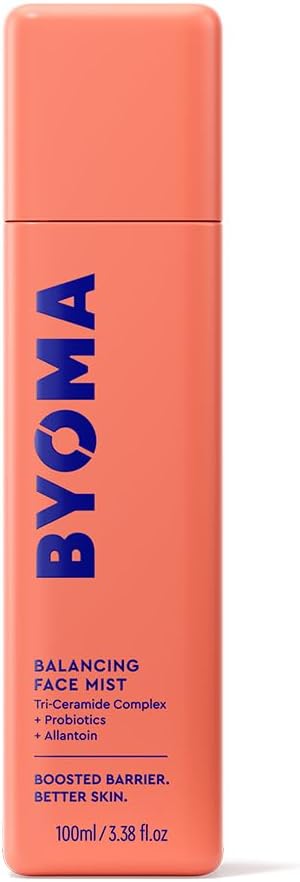 BYOMA Balancing Face Mist (100ml) pH-Balanced Toner Spray with Ceramides, Probiotics & Allantoin Alcohol-Free • Hydrating • Soothing