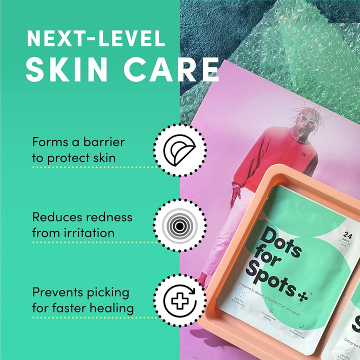 ClearSkin Dots — 60 Translucent Hydrocolloid Acne Spot Patches | Fast-Acting, Vegan & Cruelty-Free