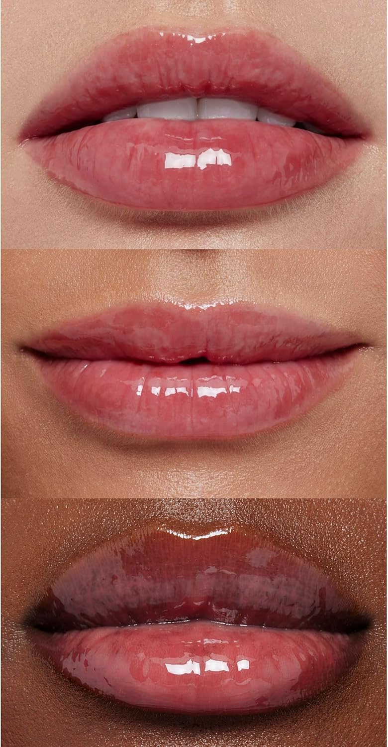 e.l.f. Glow Reviver Lip Oil – Rose Envy | Nourishing Tinted Shine with Apricot Oil | Vegan & Cruelty-Free Beauty