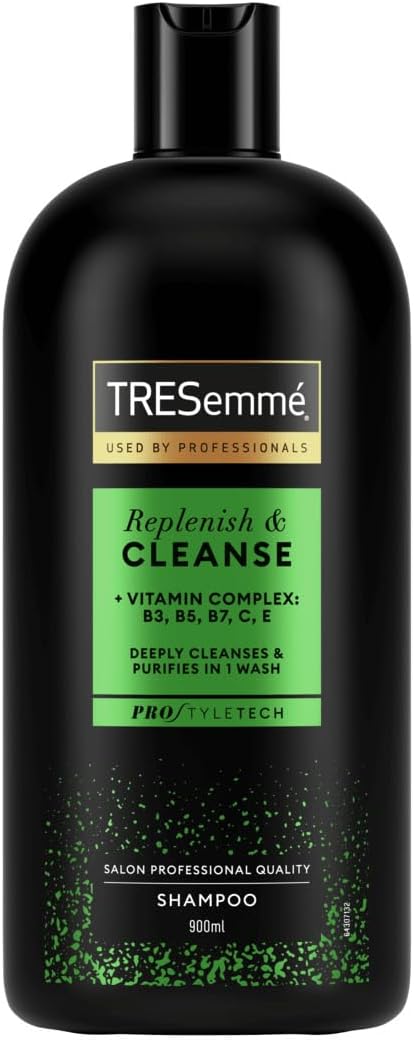 TRESemmé Replenish & Cleanse Shampoo with Vitamin C 900ml | Fresh, Purifying Formula | Pack of 1