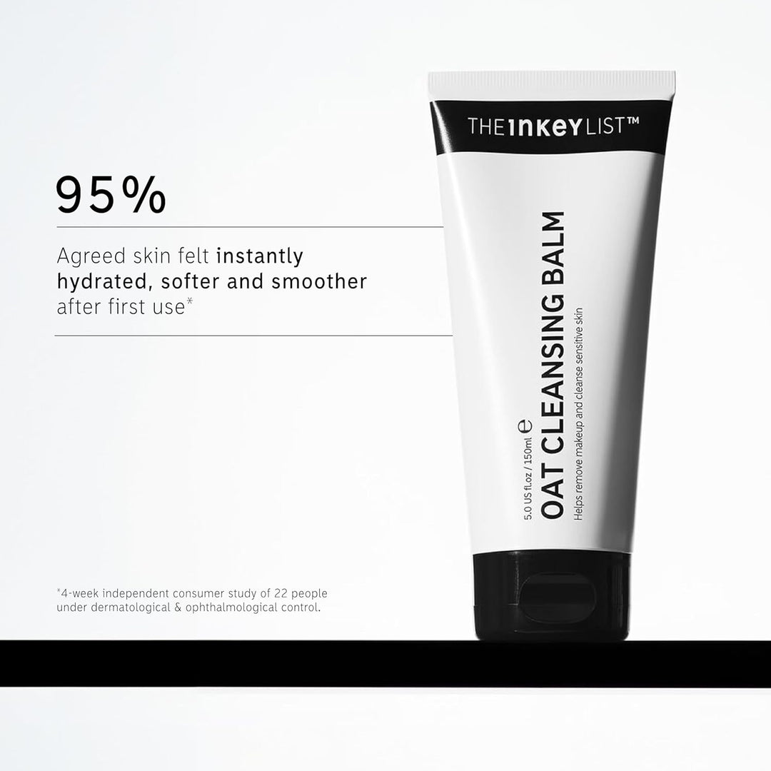 The INKEY List Oat Cleansing Balm – 150ml Gentle Makeup Dissolving Cleanser