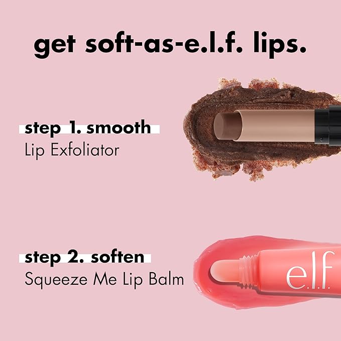 e.l.f. Squeeze Me Lip Balm – Strawberry | Hydrating Tinted Balm with Hyaluronic Acid | Vegan & Cruelty-Free