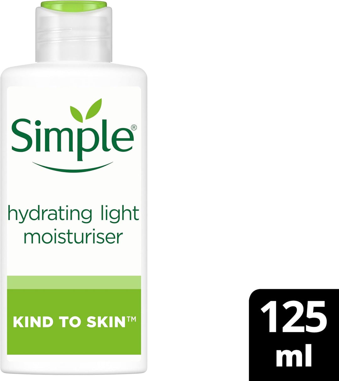 Simple Kind to Skin Hydrating Light Moisturiser 125ml | 12-Hour Hydration with Pro-Vitamins B5 & E Lightweight • Gentle • Dermatologist-Tested