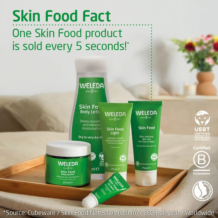 Weleda Skin Food – 75ml Dry Skin Moisturiser | Face & Body | 100% Certified Natural