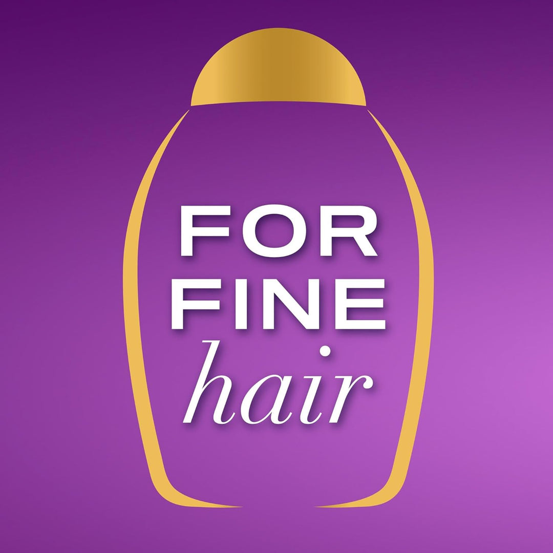 OGX Biotin & Collagen Volumising Shampoo 385ml | For Fine, Flat Hair | Sulfate-Free Surfactants
