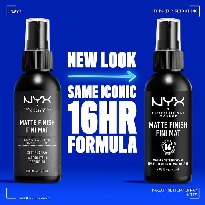 NYX Professional Makeup Setting Spray – Matte Finish 60ml | Long-Lasting | Vegan Formula