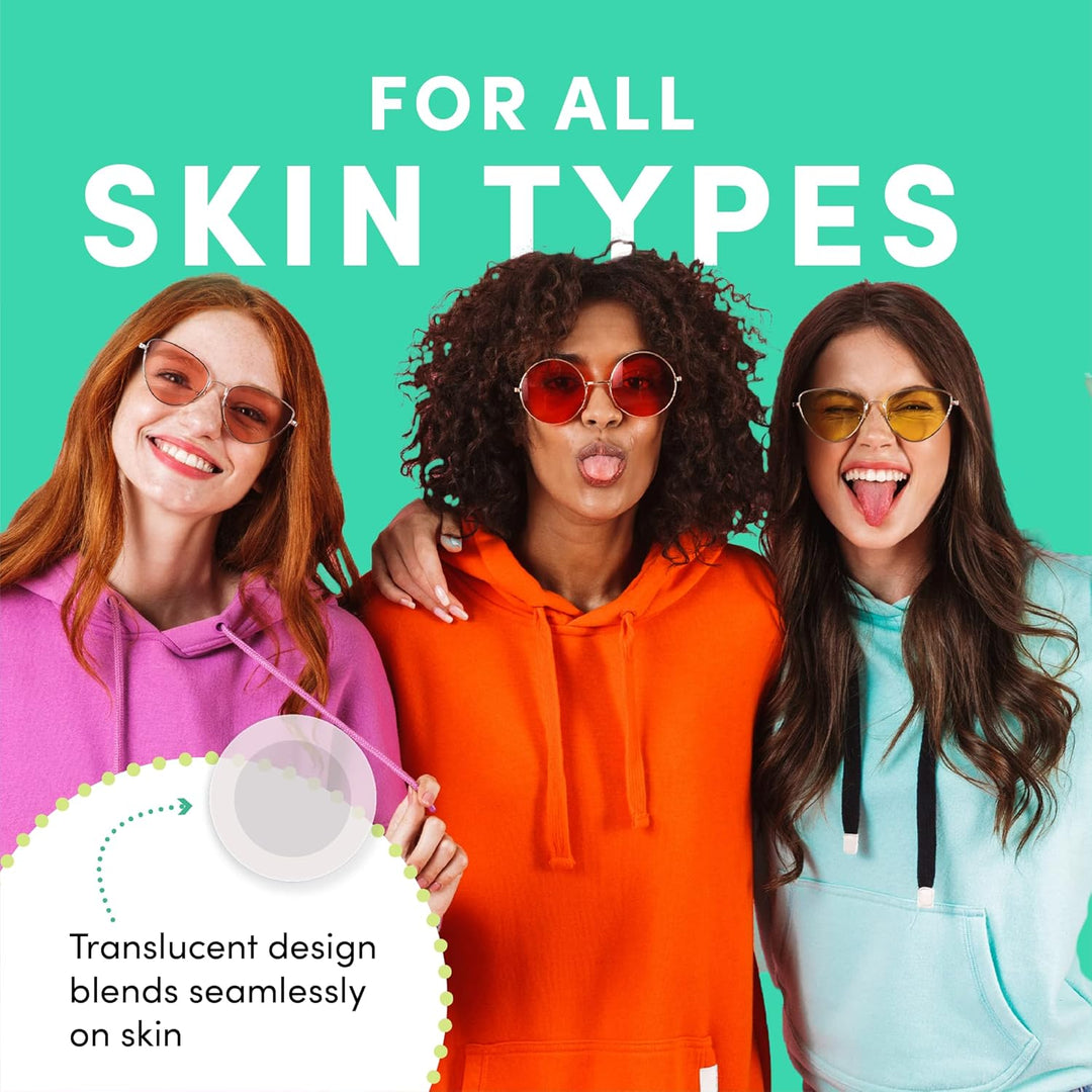 ClearSkin Dots — 60 Translucent Hydrocolloid Acne Spot Patches | Fast-Acting, Vegan & Cruelty-Free