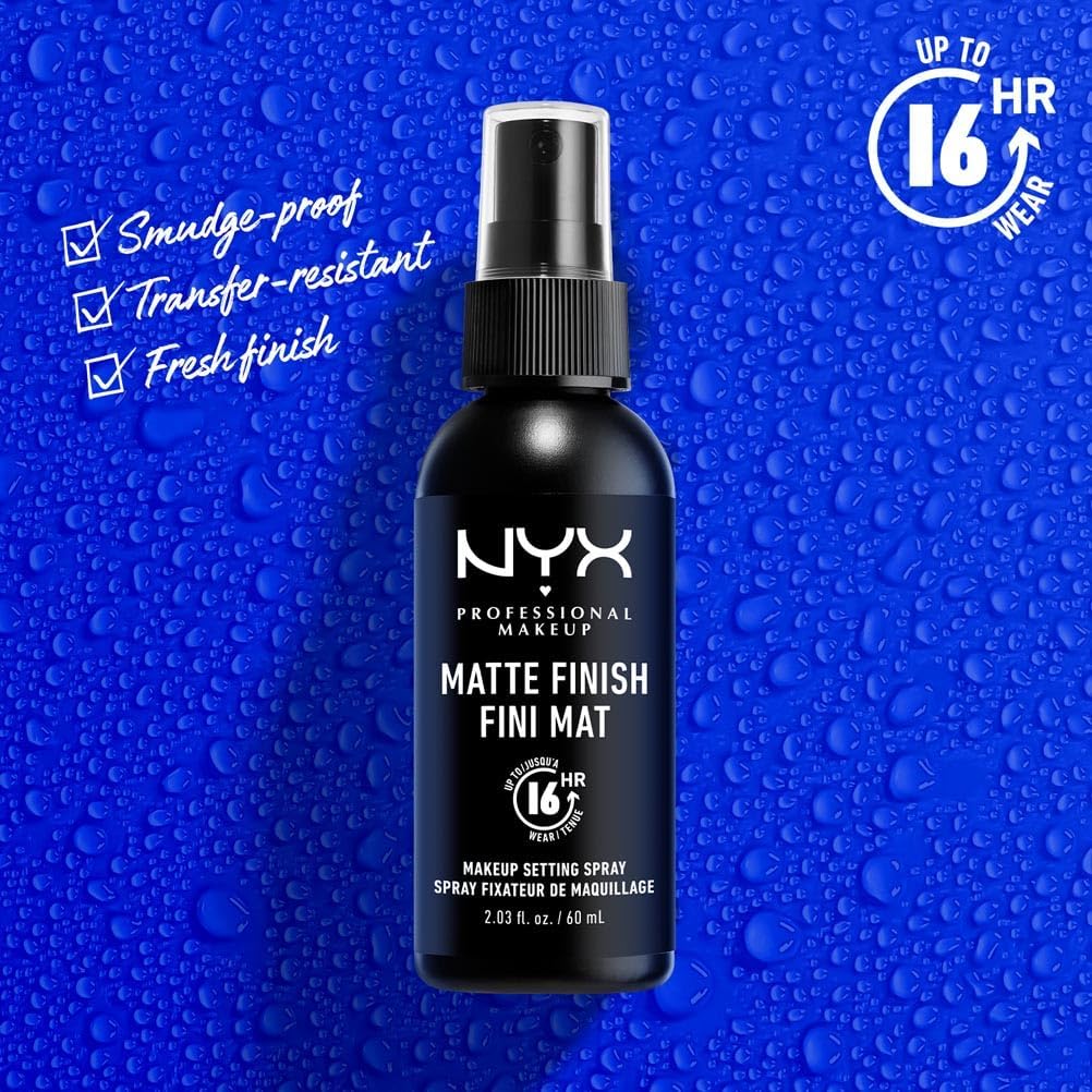 NYX Professional Makeup Setting Spray – Matte Finish 60ml | Long-Lasting | Vegan Formula