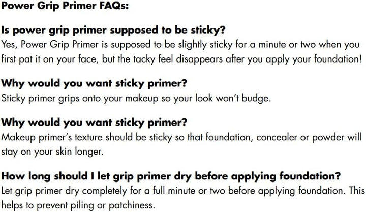 e.l.f. Power Grip Primer – Hydrating Gel Face Primer for Long-Lasting Makeup | Smooths & Moisturizes | 0.811 fl oz – Clear