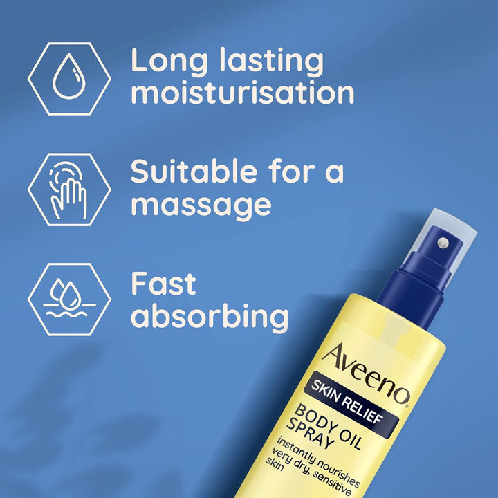 Aveeno Daily Nourishing Cleansing Oil – 200ml Vegan Shower Oil with Triple Oat Complex