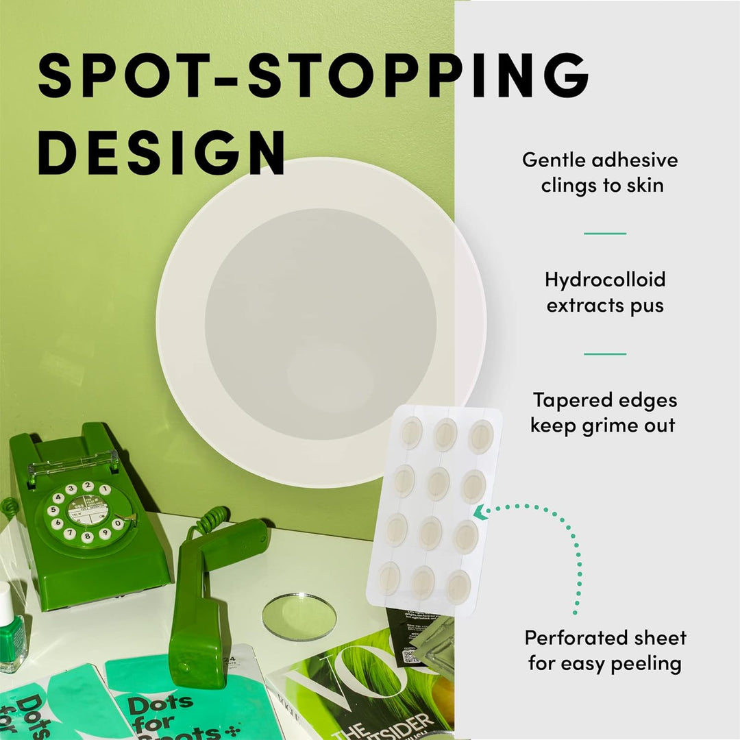ClearSkin Dots — 60 Translucent Hydrocolloid Acne Spot Patches | Fast-Acting, Vegan & Cruelty-Free